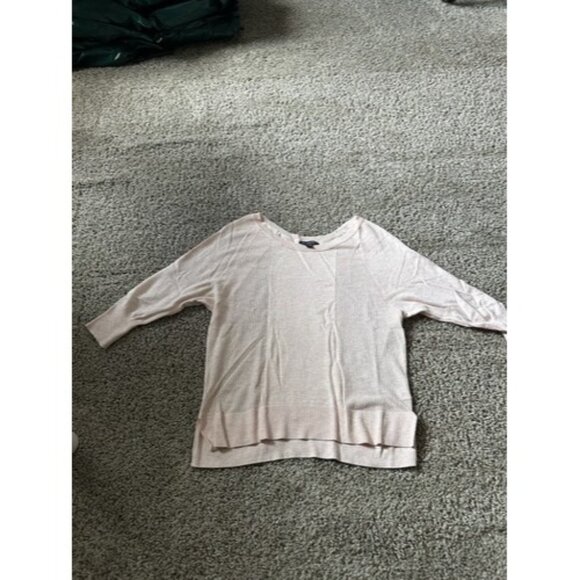 American Eagle Outfitters Womens Pink Pull Over Quarter Sleeve Top Size XS - Picture 1 of 12